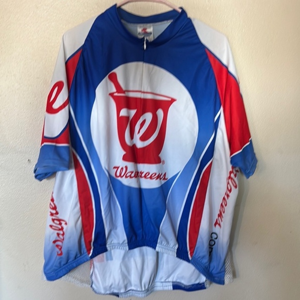 Walgreens Cycling Jersey, Men's Biking Shirt, Men's 2XL